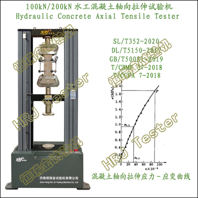 100kN/200kN Hydraulic Concrete Axial Tensile Tester